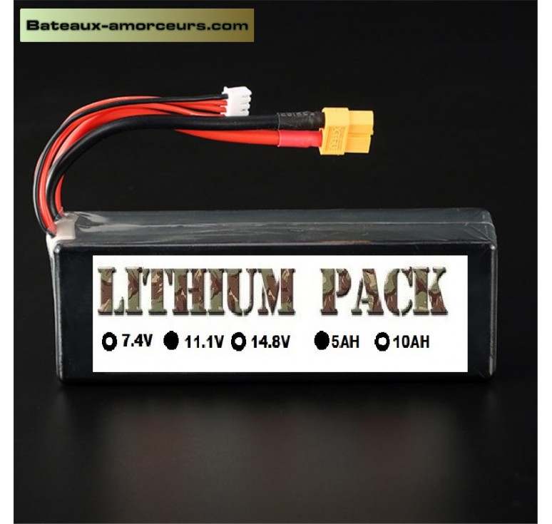 bateau amorceur batterie lipo