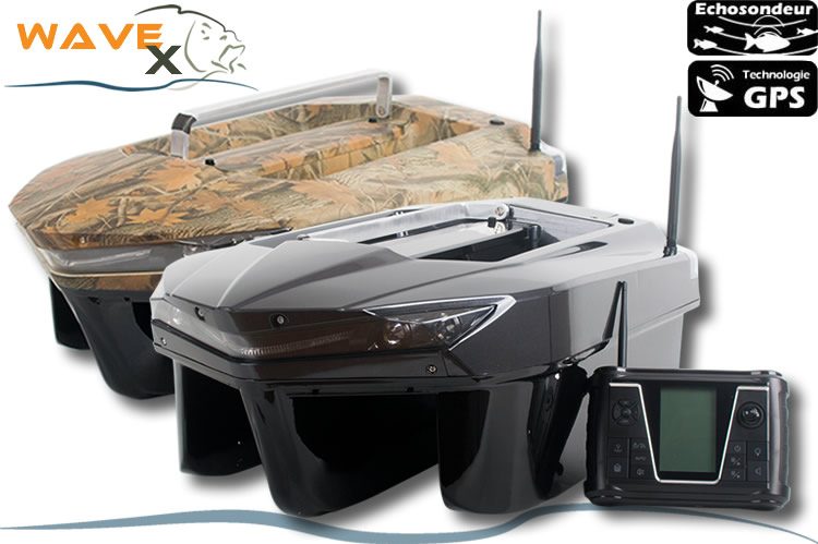 bateau amorceur carp design wave craft echo + gps
