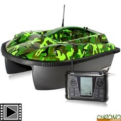 bateau amorceur cde new voyager echosondeur + gps + sac