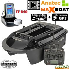 bateau amorceur cde new voyager echosondeur + gps + sac