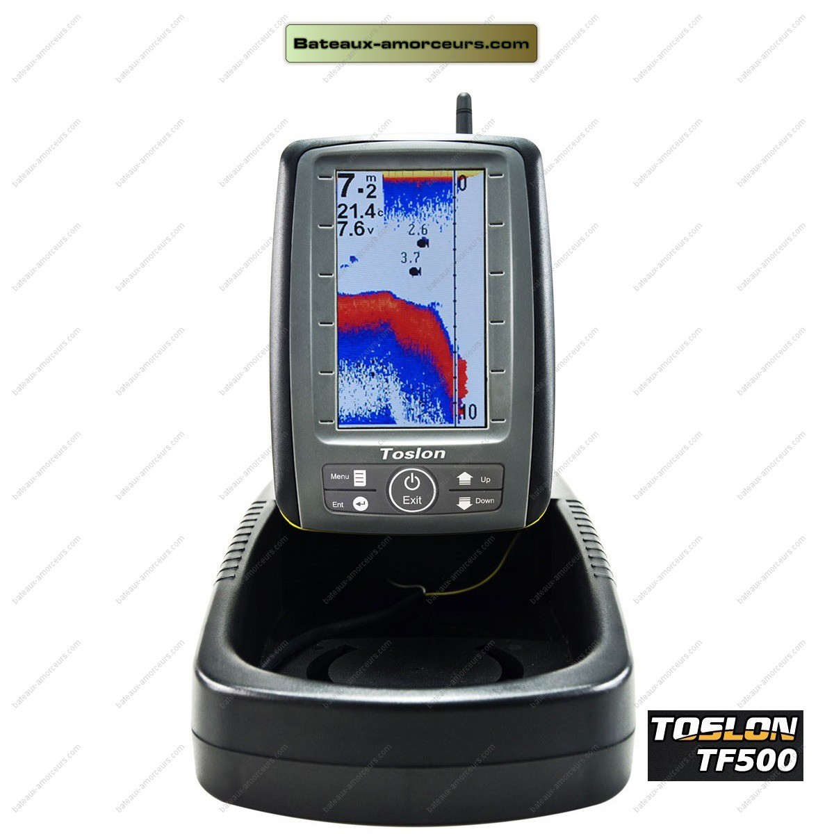 bateau amorceur echosondeur