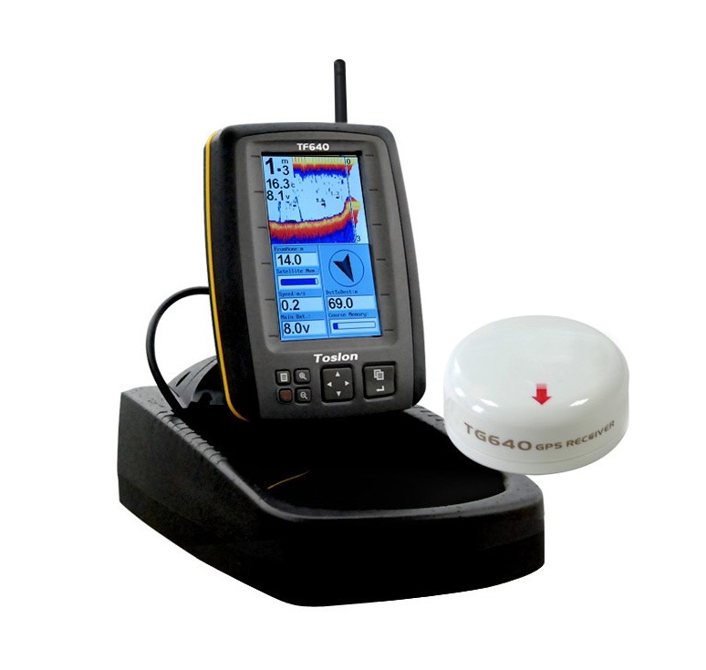 bateau amorceur echosondeur