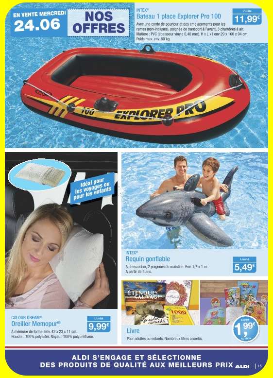 bateau gonflable aldi