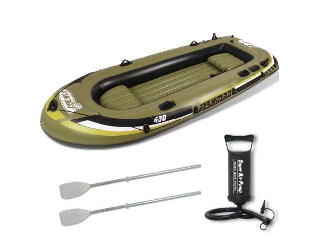 bateau gonflable avec pagaie