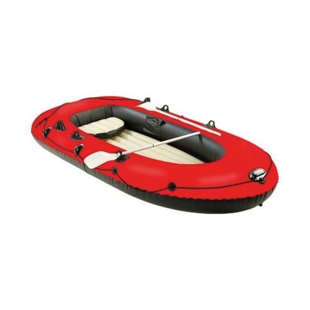 bateau gonflable avec rame