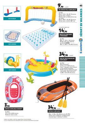 bateau gonflable chez leclerc