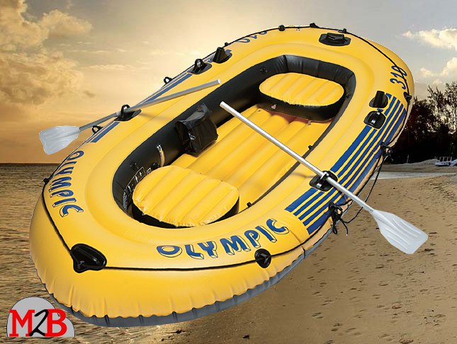 bateau gonflable jaune