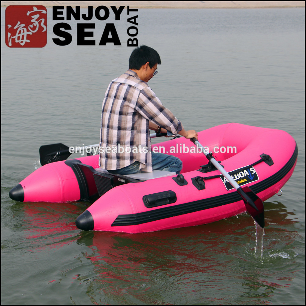 bateau gonflable rose