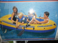 bateau gonflable vintage