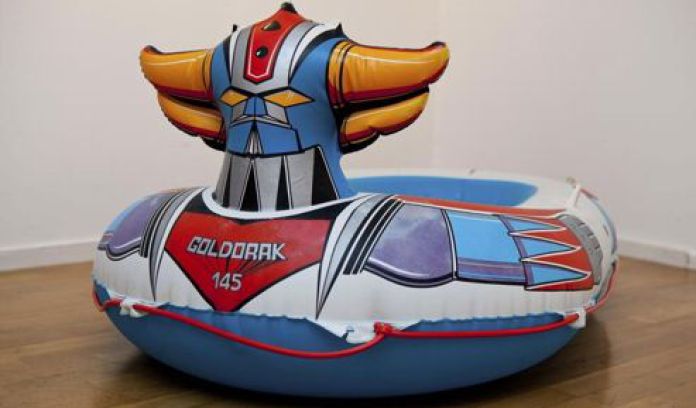 bateau gonflable vintage