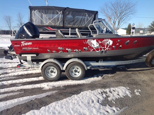 bateau peche crestliner a vendre