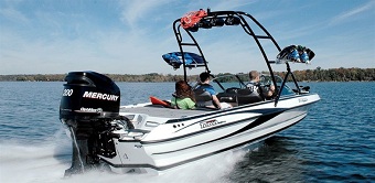 bateau peche et ski nautique