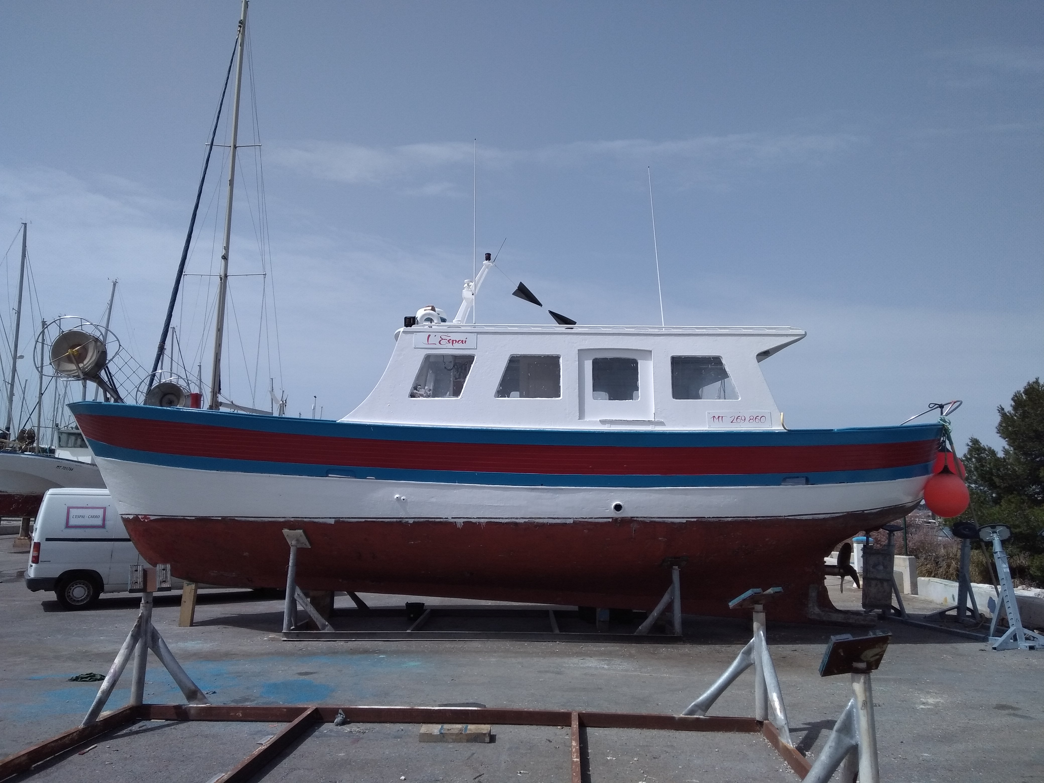 bateau peche mer vendre