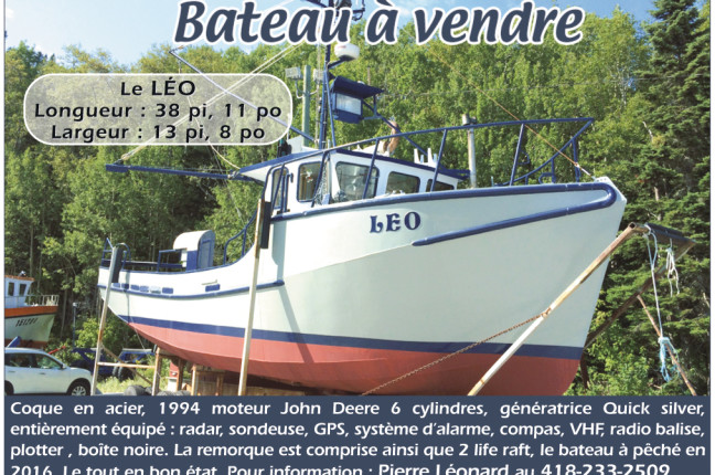 bateau peche vendre