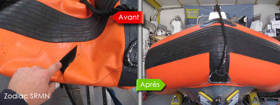 bateau pneumatique reparation