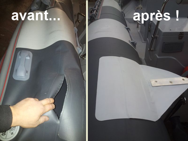 bateau pneumatique reparation
